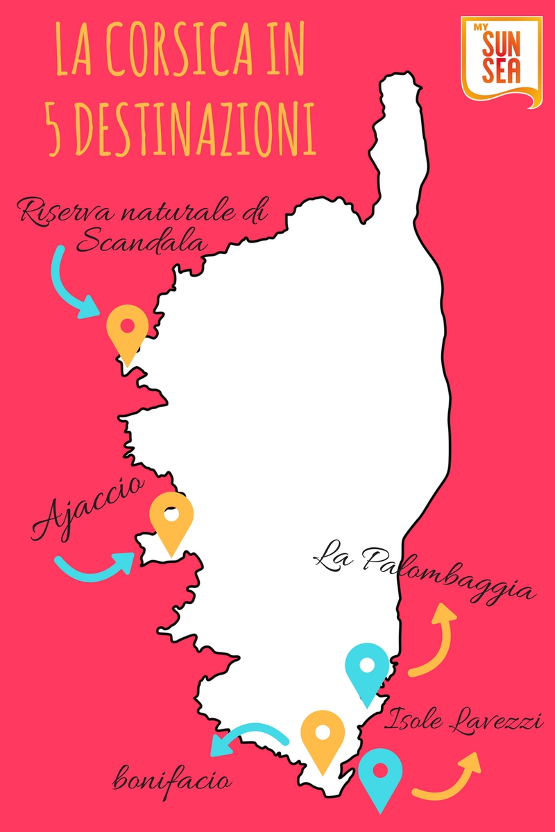 La Corsica in 5 destinazioni