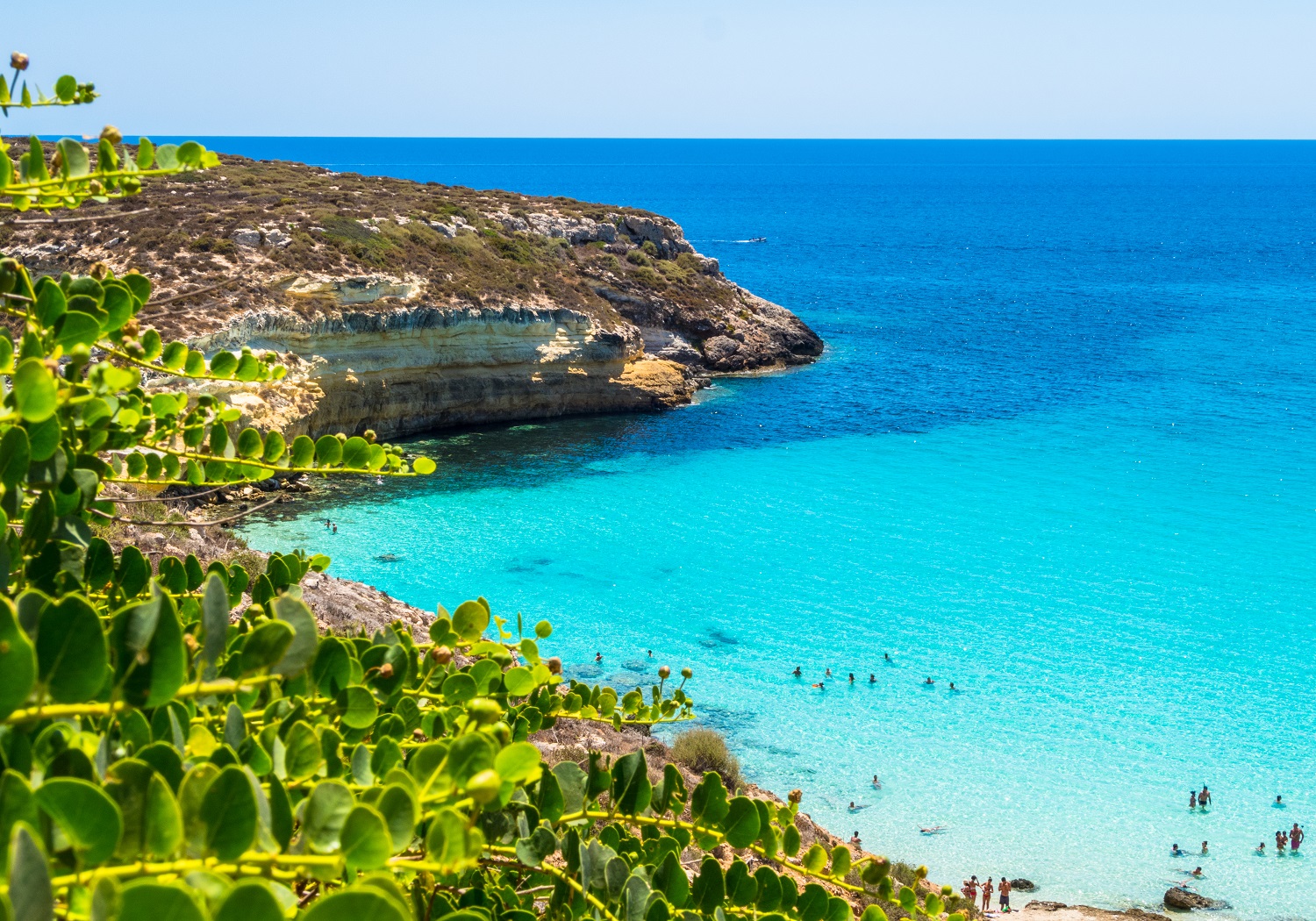 spiaggia Lampedusa ma re azzurro